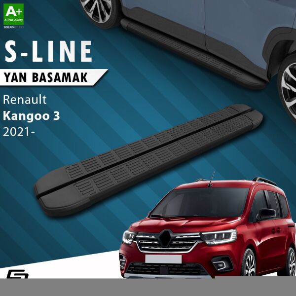 Renault Kangoo 3 S-Line Siyah Yan Basamak 193 Cm 2021 Üzeri A+ Kalite