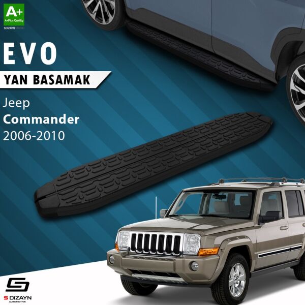 Jeep Commander Evo Siyah Yan Basamak 173 Cm 2006-2010 A+ Kalite