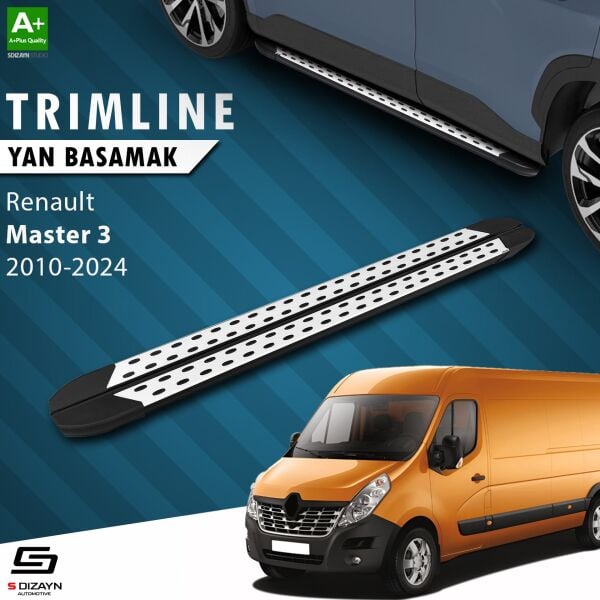 Renault Master 3 Uzun Şase TrimLine Gri Yan Basamak 349 Cm 2010 Üzeri A+ Kalite