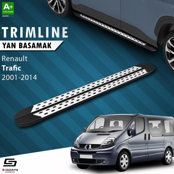 Renault Trafic 2 Kısa Şase TrimLine Gri Yan Basamak 230 Cm 2001-2014 A+ Kalite