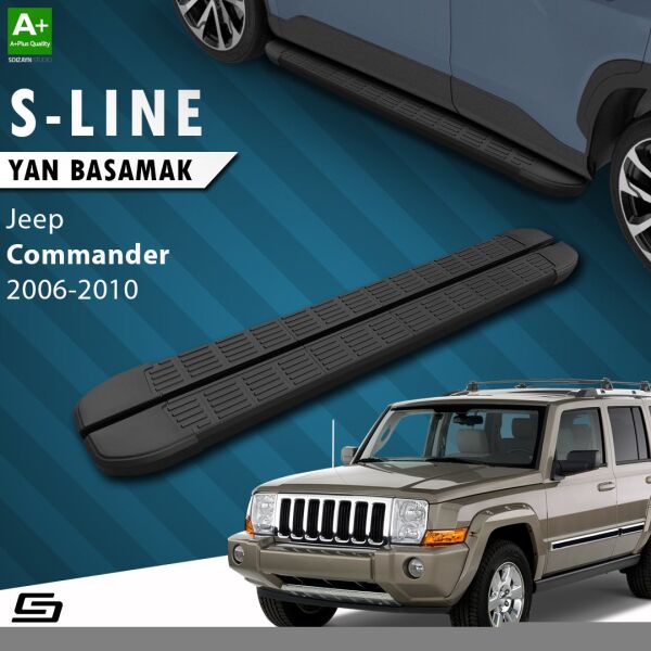 Jeep Commander S-Line Siyah Yan Basamak 173 Cm 2006-2010 A+ Kalite