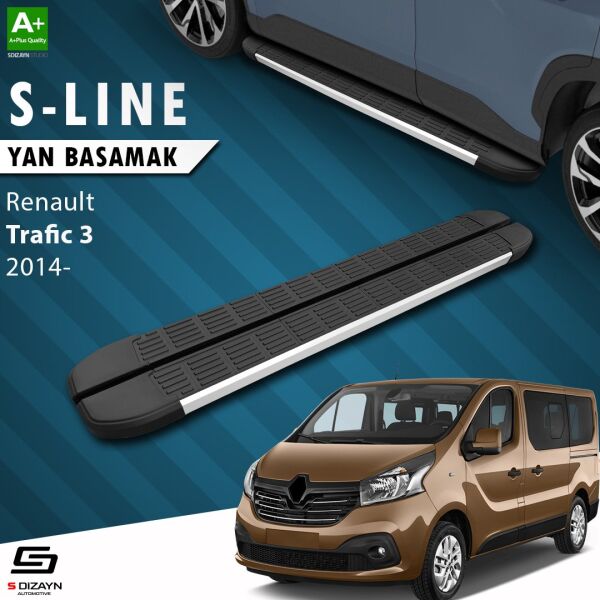 Renault Trafic 3 Kısa Şase S-Line Aluminyum Yan Basamak 223 Cm 2014-2020 A+ Kalite