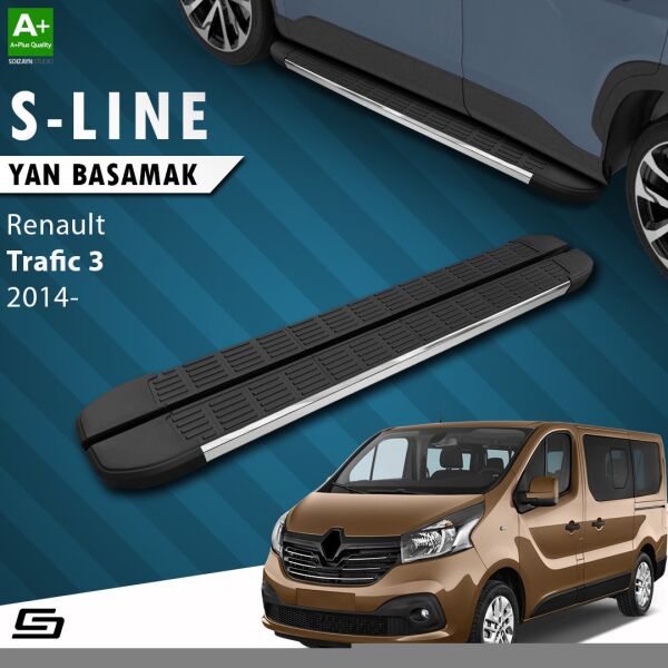 Renault Trafic 3 Kısa Şase S-Line Krom Yan Basamak 223 Cm 2014-2020 A+ Kalite