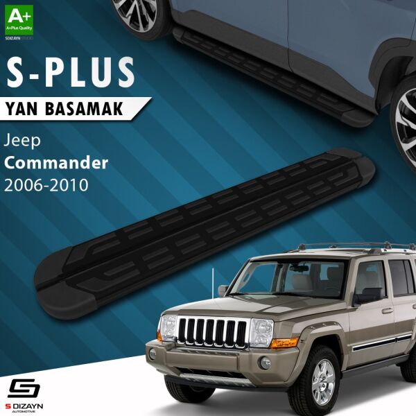 Jeep Commander S-Plus Siyah Yan Basamak 173 Cm 2006-2010 A+ Kalite