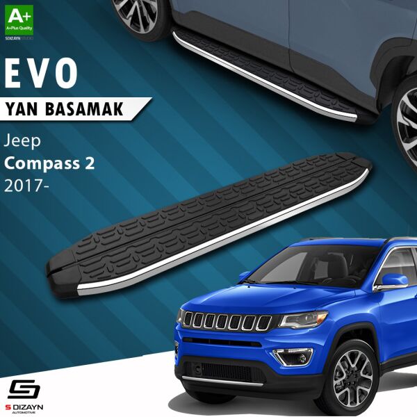 Jeep Compass 2 Evo Krom Yan Basamak 173 Cm 2017 Üzeri A+ Kalite