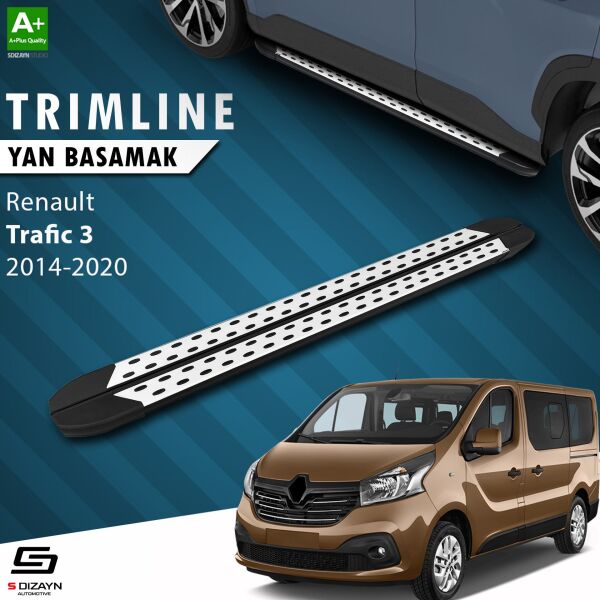 Renault Trafic 3 Kısa Şase TrimLine Gri Yan Basamak 230 Cm 2014-2020 A+ Kalite
