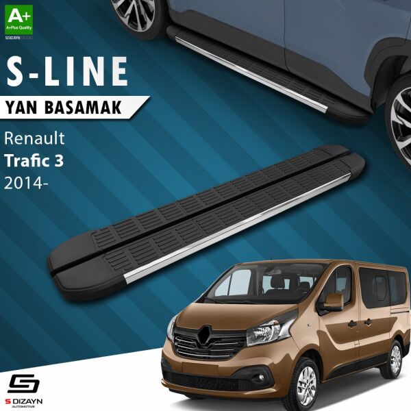 Renault Trafic 3 Uzun Şase S-Line Krom Yan Basamak 263 Cm 2014-2020 A+ Kalite
