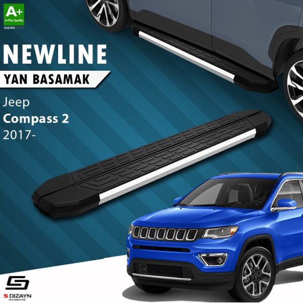 Jeep Compass 2 NewLine Krom Yan Basamak 173 Cm 2017 Üzeri A+ Kalite