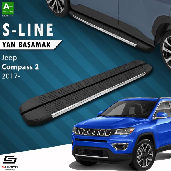 Jeep Compass 2 S-Line Krom Yan Basamak 173 Cm 2017 Üzeri A+ Kalite