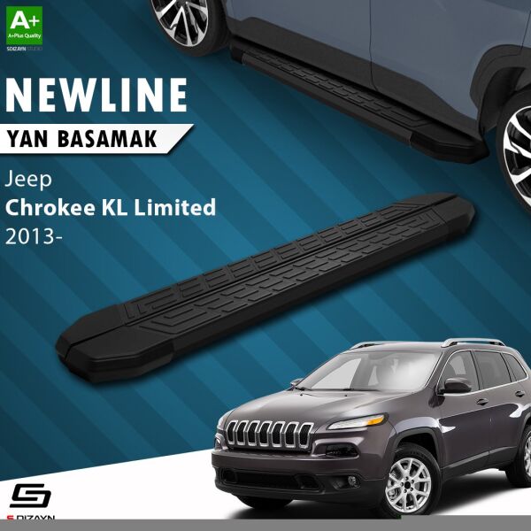 Jeep Cherokee KL NewLine Siyah Yan Basamak 173 Cm 2013-2023 A+ Kalite