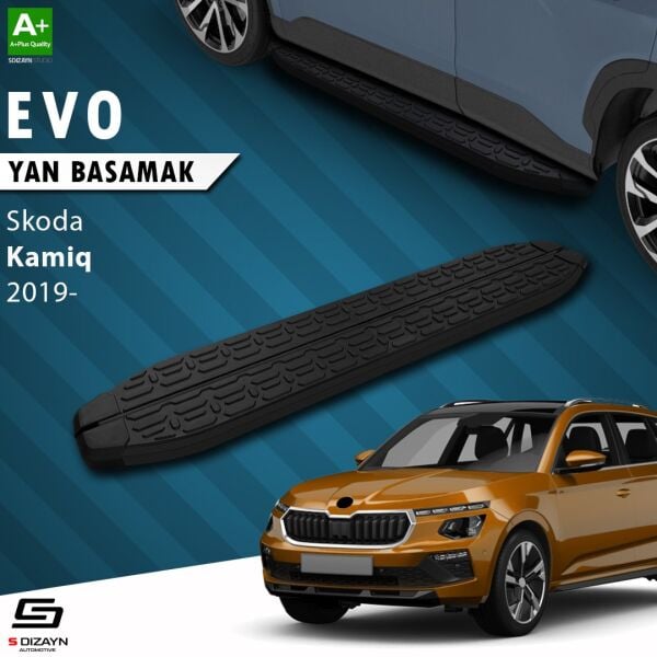 Skoda Kamiq Evo Siyah Yan Basamak 183 Cm 2019 Üzeri A+ Kalite