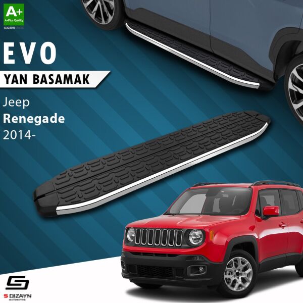 Jeep Renegade Evo Krom Yan Basamak 173 Cm 2014 Üzeri A+ Kalite
