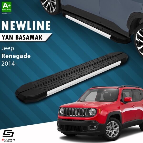 Jeep Renegade NewLine Aluminyum Yan Basamak 173 Cm 2014 Üzeri A+ Kalite