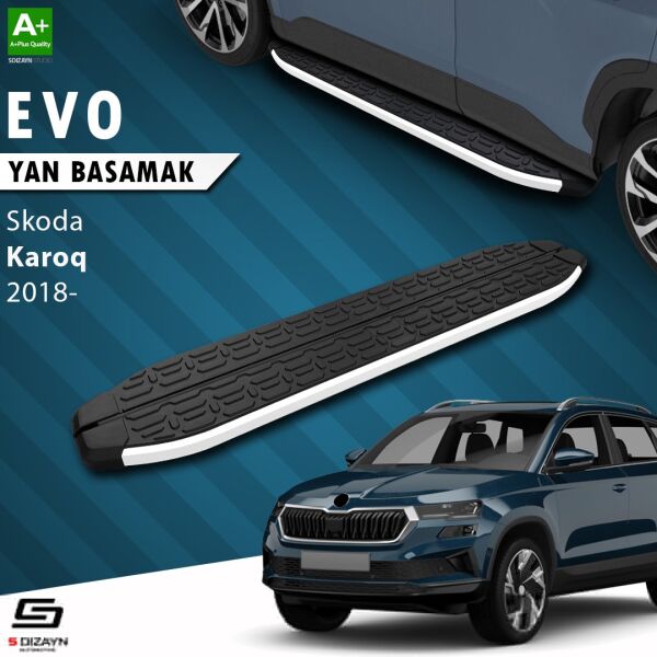 Skoda Karoq Evo Aluminyum Yan Basamak 173 Cm 2018 Üzeri A+ Kalite