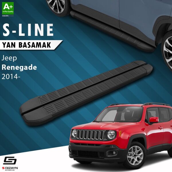 Jeep Renegade S-Line Siyah Yan Basamak 173 Cm 2014 Üzeri A+ Kalite