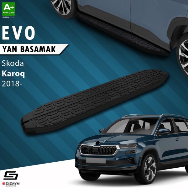 Skoda Karoq Evo Siyah Yan Basamak 173 Cm 2018 Üzeri A+ Kalite