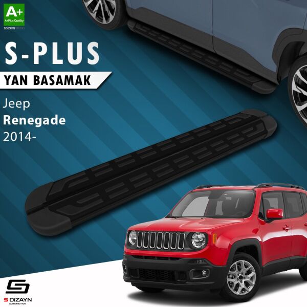 Jeep Renegade S-Plus Siyah Yan Basamak 173 Cm 2014 Üzeri A+ Kalite