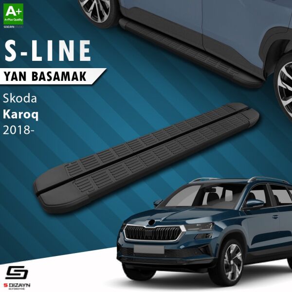 Skoda Karoq S-Line Siyah Yan Basamak 173 Cm 2018 Üzeri A+ Kalite
