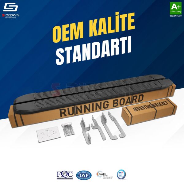 Skoda Karoq S-Line Siyah Yan Basamak 173 Cm 2018 Üzeri A+ Kalite