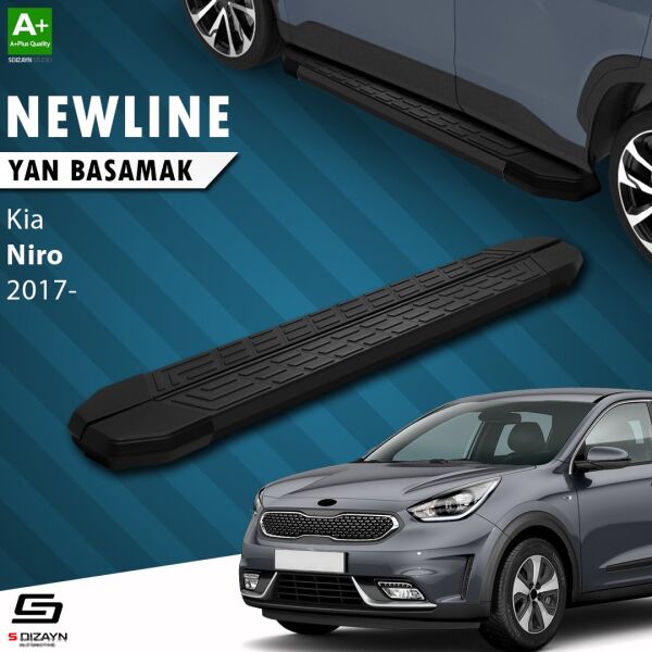 Kia Niro NewLine Siyah Yan Basamak 183 Cm 2017 Üzeri A+ Kalite