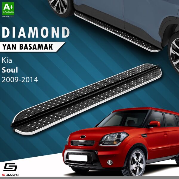 Kia Soul Diamond Krom Yan Basamak 173 Cm 2009-2014 A+ Kalite