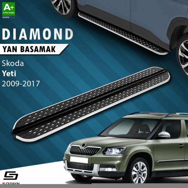 Skoda Yeti Diamond Krom Yan Basamak 173 Cm 2009-2017 A+ Kalite