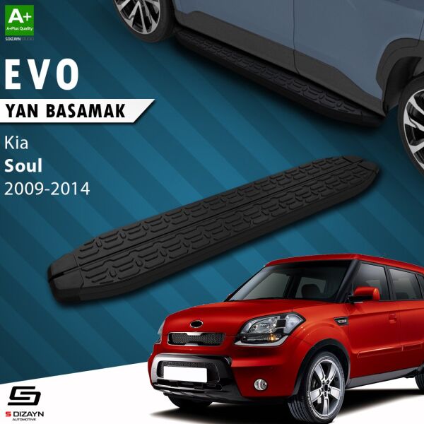 Kia Soul Evo Siyah Yan Basamak 173 Cm 2009-2014 A+ Kalite