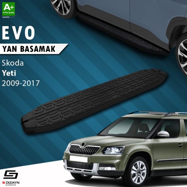 Skoda Yeti Evo Siyah Yan Basamak 173 Cm 2009-2017 A+ Kalite