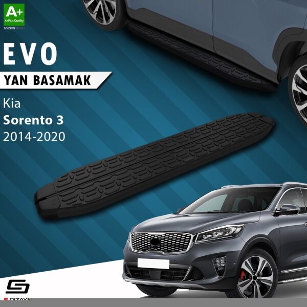 Kia Sorento 3 Evo Siyah Yan Basamak 183 Cm 2014-2020 A+ Kalite