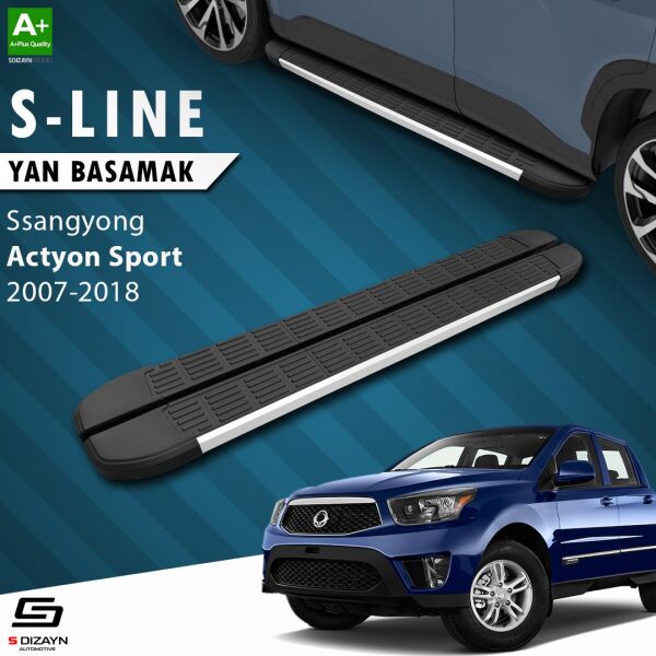 Ssangyong Actyon Sports S-Line Aluminyum Yan Basamak 203 Cm 2007-2018 A+ Kalite