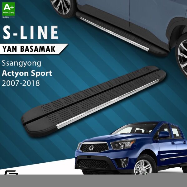 Ssangyong Actyon Sports S-Line Krom Yan Basamak 203 Cm 2007-2018 A+ Kalite