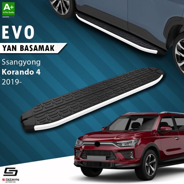 Ssangyong Korando Evo Aluminyum Yan Basamak 183 Cm 2019 Üzeri A+ Kalite
