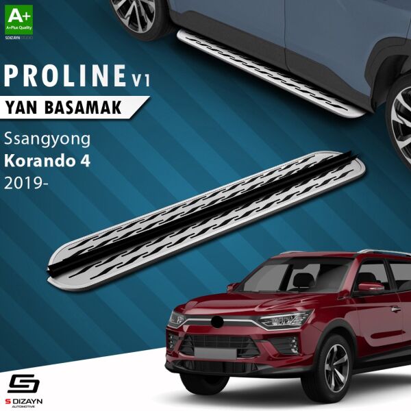 Ssangyong Korando OEM Still Pro V2 Aluminyum Yan Basamak 183 Cm 2019 Üzeri A+ Kalite