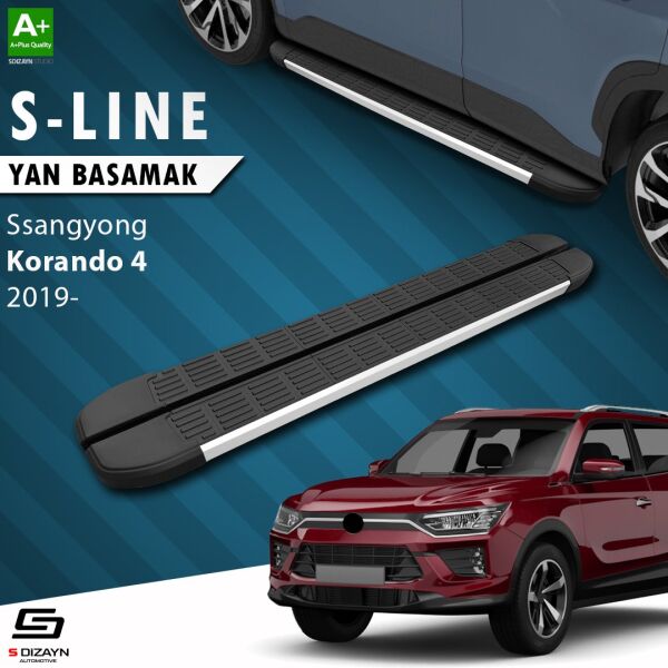 Ssangyong Korando S-Line Aluminyum Yan Basamak 183 Cm 2019 Üzeri A+ Kalite