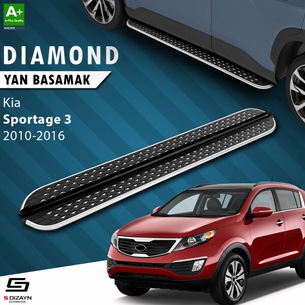 Kia Sportage 3 Diamond Krom Yan Basamak 173 Cm 2010-2016 A+ Kalite