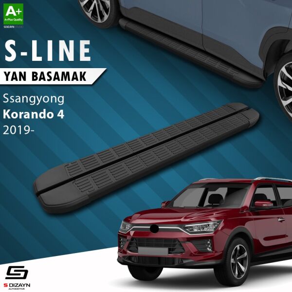 Ssangyong Korando S-Line Siyah Yan Basamak 183 Cm 2019 Üzeri A+ Kalite