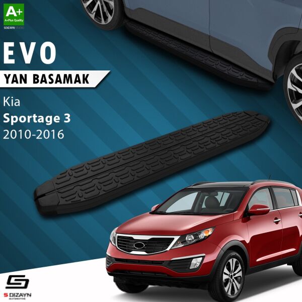 Kia Sportage 3 Evo Siyah Yan Basamak 173 Cm 2010-2016 A+ Kalite