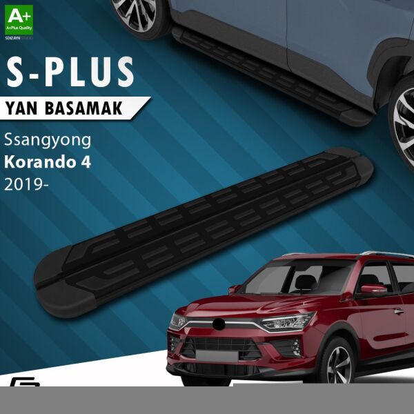 Ssangyong Korando S-Plus Siyah Yan Basamak 183 Cm 2019 Üzeri A+ Kalite