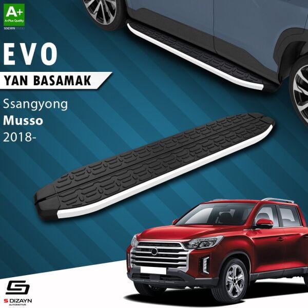 Ssangyong Musso Evo Aluminyum Yan Basamak 203 Cm 2018 Üzeri A+ Kalite