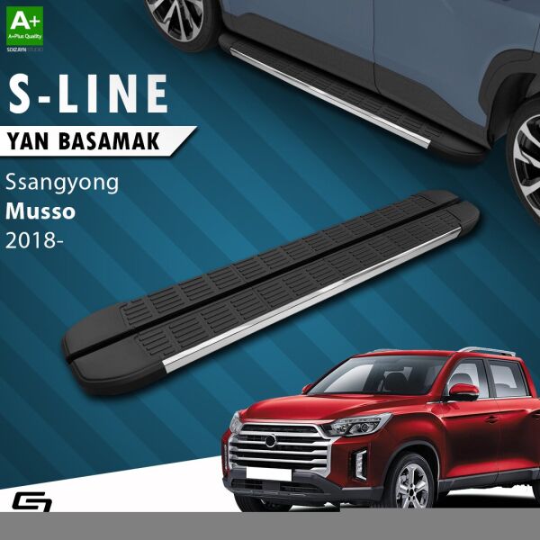 Ssangyong Musso S-Line Krom Yan Basamak 203 Cm 2018 Üzeri A+ Kalite