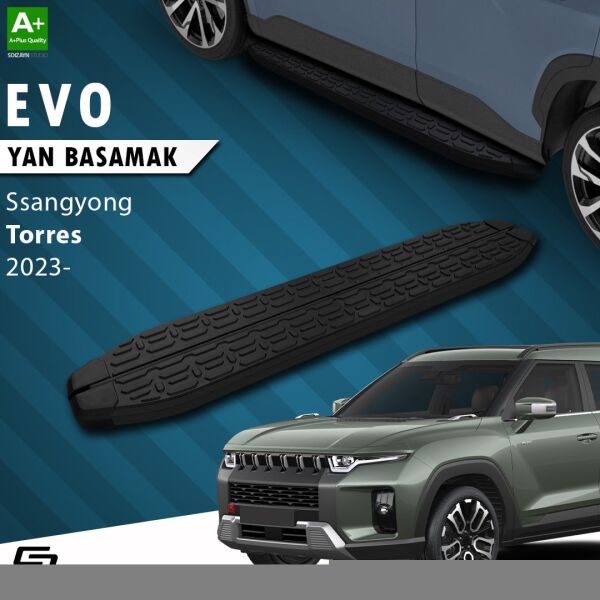 Ssangyong Torres Evo Siyah Yan Basamak 183 Cm 2023 Üzeri A+ Kalite