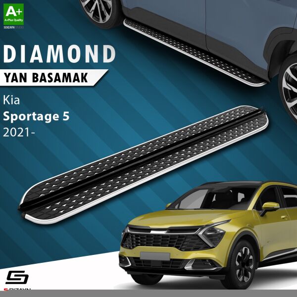 Kia Sportage 5 Diamond Krom Yan Basamak 173 Cm 2021 Üzeri A+ Kalite