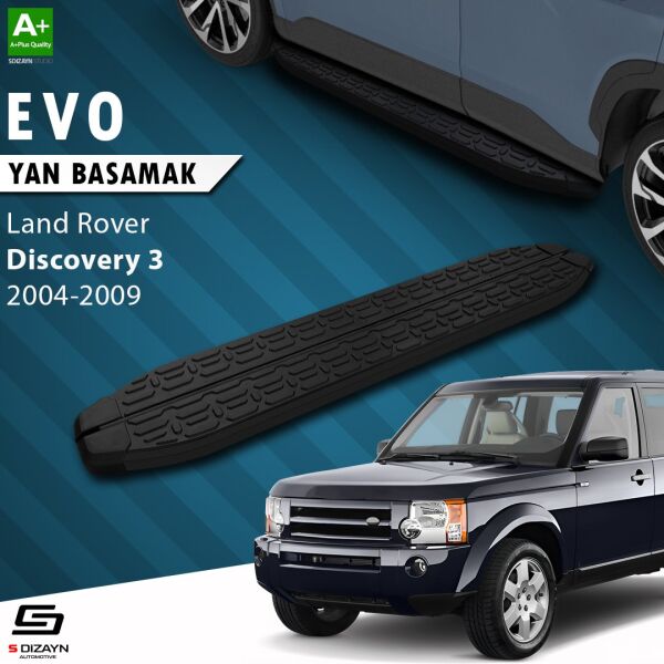 Land Rover Discovery 3 Evo Siyah Yan Basamak 193 Cm 2004-2009 A+ Kalite