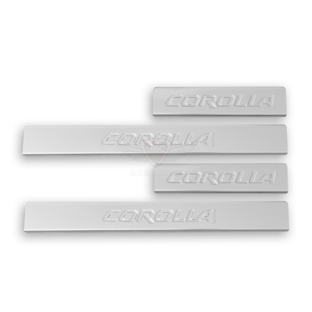 Toyota Corolla Kapı Eşiği 2002-2007 Paslanmaz Çelik