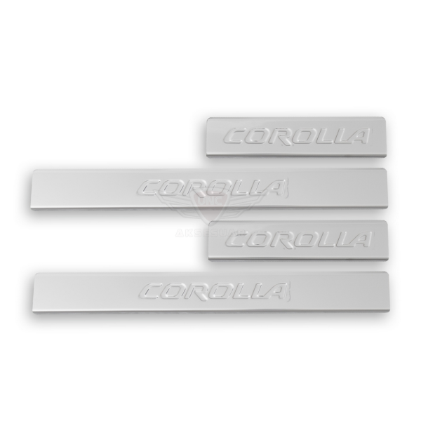 Toyota Corolla Kapı Eşiği 2002-2007 Paslanmaz Çelik