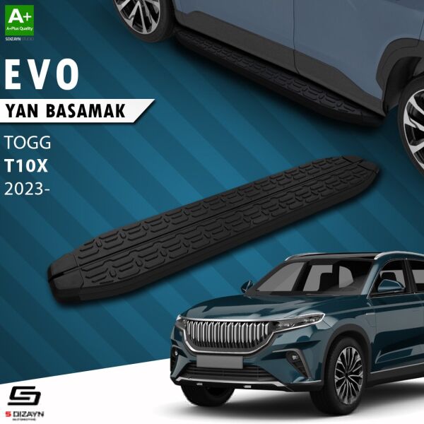 TOGG T10X Evo Siyah Yan Basamak 203 Cm 2023 Üzeri A+ Kalite