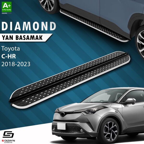 Toyota C-HR Diamond Krom Yan Basamak 173 Cm 2018-2023 A+ Kalite