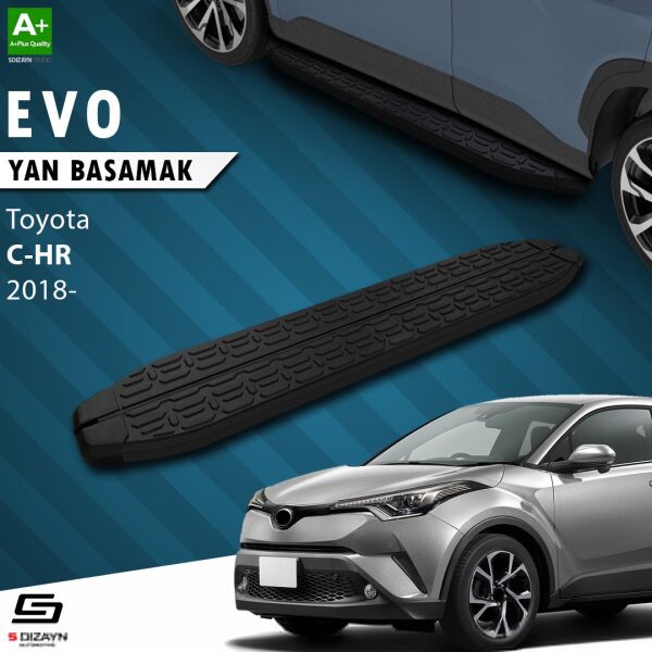 Toyota C-HR Evo Siyah Yan Basamak 173 Cm 2018-2023 A+ Kalite