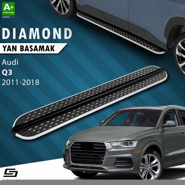 Audi Q3 8U Diamond Krom Yan Basamak 173 Cm 2011-2018 A+ Kalite