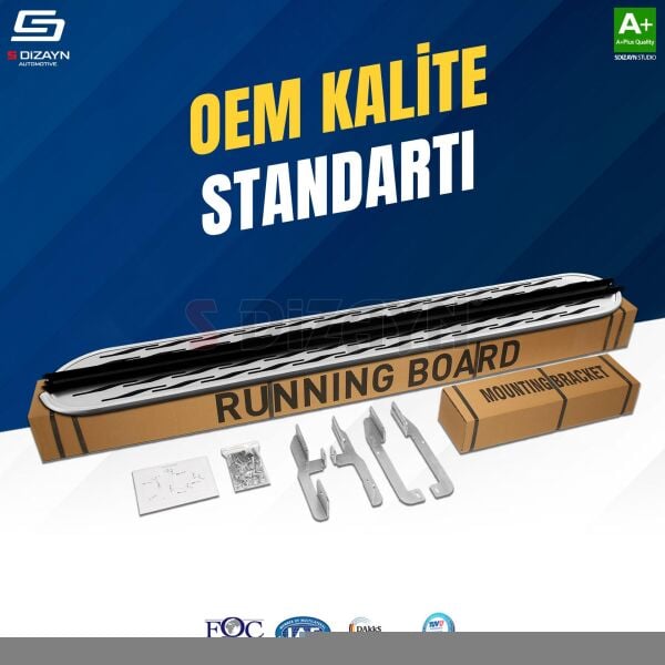 Land Rover Range Rover Evoque OEM Still Pro V2 Aluminyum Yan Basamak 173 Cm 2012-2017 A+ Kalite